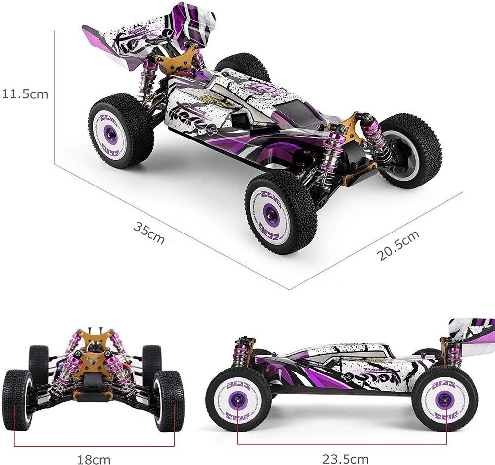 Witoys 124019 RTR II & III Upgraded Version 2600mAh Battery 2.4G 4WD 55km /h Gold Layer Chassis RC Car Model Toy